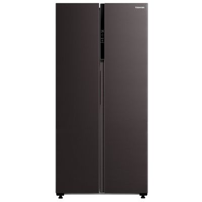 TOSHIBA Side by Side Refrigerator Inverter 16.2 Cubic (Satin Grey) GR-RS600WI-PMT(37)